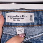 Abercrombie & Fitch  The 90’s Relaxed Curve Love High Rise Jeans Blue Size 20 Photo 2