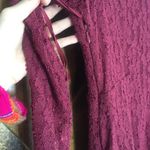 Free People NWOT  maroon lace long sleeve dress! Photo 6