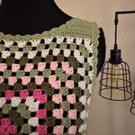 Altar'd State Altar’d State Cottagecore Crochet Granny Square Tank Top Size Small Photo 2