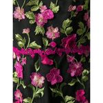 💕MARCHESA NOTTE💕 Sleeveless Embroidered Cocktail Dress ~ Black Floral Print 8 Photo 9