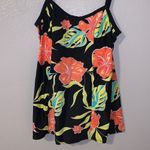 Costa Del Sol black floral one piece swim suit dress Size 8 Photo 2