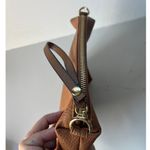 Steve Madden Clutch Purse Wrist Strap Zipper Brown Vegan Leather Classic Minimal Photo 5