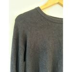FOR THE REPUBLIC  womens knit sweater black size S faux fur on sleeves Photo 1
