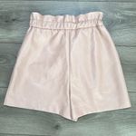 Wilfred By Aritzia Speechless‎ High Waisted Tuscany Rose Vegan Leather Shorts 2 Pink Photo 2