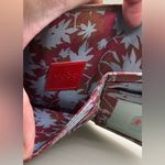 A Rare Sweet Vintage Brown Leather Hobo International Snap Wallet Blue Photo 3