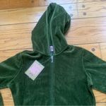 Juicy Couture  Pam Gela Fond Velour Basics Zip Hoodie Green Women's Large NWT Photo 2