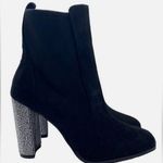 ALDO NEW Women's Boots Aurla Black Vegan Rhinestone Glam Heeled Night Out Size 9 Photo 0