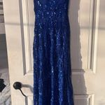 Dillard's Navy Blue Prom Dress Photo 0