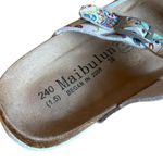 Maibulun Summer Criss Cross Strap Sandals White Floral Size 38 US Women Size 7.5 Photo 7