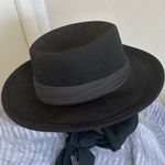 Hat Chic Black Fedora Hat. Lovely! With Neck Shade/scarf Photo 0