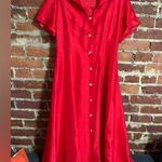 Newport News 🌹 red button up dress 🌹 Photo 0