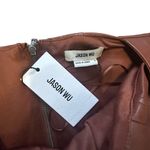 Jason Wu  NWT Brown Faux Leather Crop Top Size Small Photo 2
