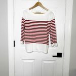 MNG Mango Cotton Striped Top XL Nautical Breton Long Sleeve‎ T Photo 1