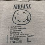 Nirvana Nevermind Tour Dead Smiley Art Grunge Band T-Shirt L Photo 3