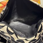 Coach F19202 Signature Stripe Lurex Large Diaper Baby Tote Bag Purse Black Trim Photo 11