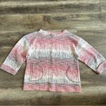 Anthropologie  Postmark Soundwaves Sweater Size Medium 3/4 Length Sleeves Red Photo 8