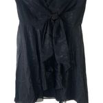 Free People  strapless tie front mesh layered short dress Size 2 ‘Good for You’ Photo 2