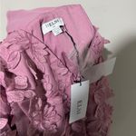 Helsi Florence Strapless Floral Sequin Pink Orchid Dress XS Midi 3D Applique Photo 8