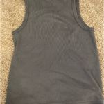 Brandy Melville Tank Top Grey Ribbed Crop Photo 1