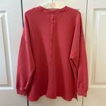 Aerie Down To Earth Crewneck in Red Photo 2