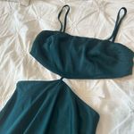 Beginning Boutique  Emerald Cutout Midi Dress Photo 5