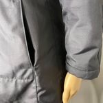 Gallery Black Collared Jacket With Slotted Pockets Leopard Print Lining Sz PP Photo 3