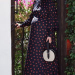 Hatch Black‎ and Red Black Maternity Turtleneck Mock neck Maxi Dress size XS Photo 0