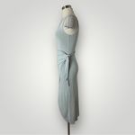Wilfred ‎ Aritzia Saturn Ecovéro Tie Waist Midi Dress Light Gray XS Photo 4