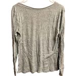 Old Navy Light Blue Green Long Sleeve Paisley Print Scoop Neck Blouse Size Large Photo 1