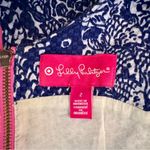 Lilly Pulitzer X Target Upstream Navy Blue Fish Cotton Blend Shift Dress Size 2 Photo 5
