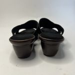 Onex Wedge Slip On Sandals Size 8 Black Rhinestone Strappy Lightweight Holiday Photo 6