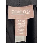 Chico's Chico’s Black Paisley Print Pull On Dress Pants Size 2.5 Large Photo 2