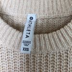Athleta  Sierra wool crew neck knit sweater in cream Photo 4