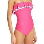 Tommy Hilfiger NWT Barbie Pink Ruffle One Piece Strapless Swimsuit Sz 6 Photo 0