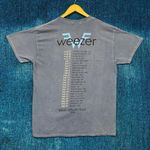 Weezer Blue Mineral Wash Self Titled Album Rock Band T-Shirt Size L Photo 2