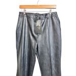 Shinesstar Faux vegan Leather Flare Pants Women's Trousers Black Size L NEW Size L Photo 2