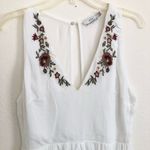 Lush Clothing Lush Embroidered White Romper L Photo 1