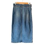 Pilcro  Slim Denim Midi Skirt size 6 Anthropologie Button Front Photo 5