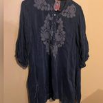 Johnny Was  embroidered tunic small Photo 3