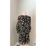 Calvin Klein  Women's Floral-Print Ruffled Shift Black/Spicy Orange Size 14 #103 Photo 5