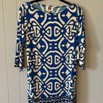 Laundry by Design NWT Laundry Blue & White Print Dress Size 6 Photo 0