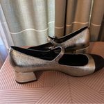 Marc Fisher LTD Marla Cap Toe Mary Jane Pump Gold Black Womens Size 11 New Photo 5