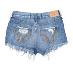 Hollister VTG Y2K Low Rise Micro Mini Denim Jean Shorts Distressed Size 0 / 24 Photo 1