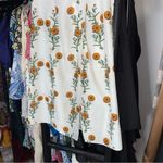 Zéta Marigold Floral Wrap Skirt White Yellow Size 4 Photo 3