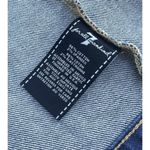 7 For All Mankind  Classic Jean Jacket Button Front Pockets Medium Blue Womens Si Photo 9