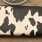Cow Print Wallet Black Photo 0