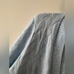 Talbots  Gorgeous Baby Blue Cable Knit Texture Open Cardigan Sweater Photo 2