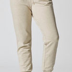 Varley  Keswick Pant Jogger in Ivory Marl Size XL Photo 0