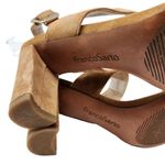 Franco Sarto  Leather Feminine High Heels Rumi Sandals Tan Brown Size 6.5 M Photo 7