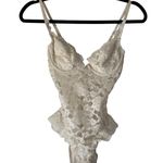 Victoria's Secret Vintage  Bodysuit Womens Medium Lace Sheer Teddy‎ Lingerie 90s Photo 0
